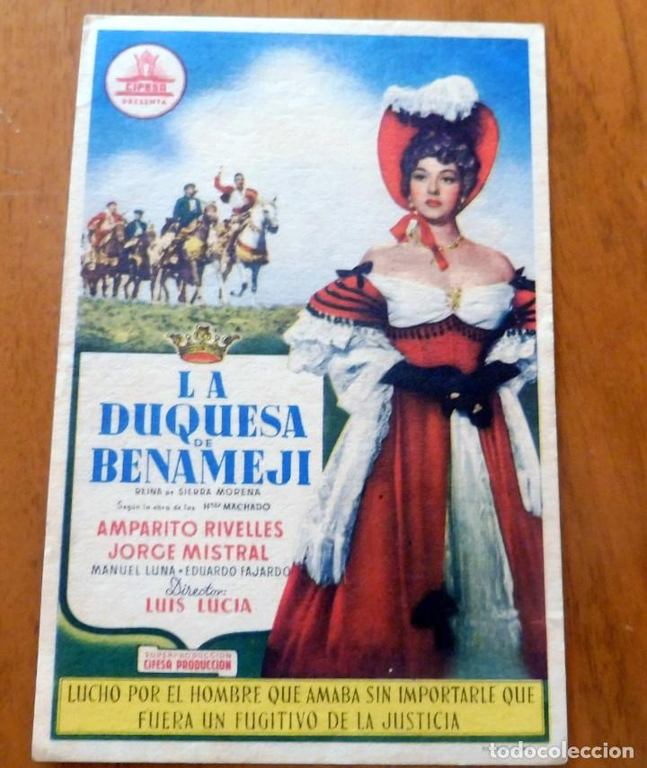 Cine: PROGRAMA DE CINE - LA DUQUESA DE BANAMEJI - S/P - Foto 1