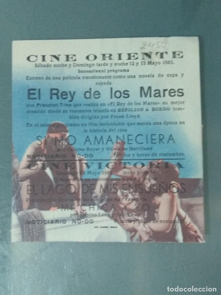 Cine: EL REY DE LOS MARES - PROGRAMA DOBLE TROQUELADO. - Foto 3