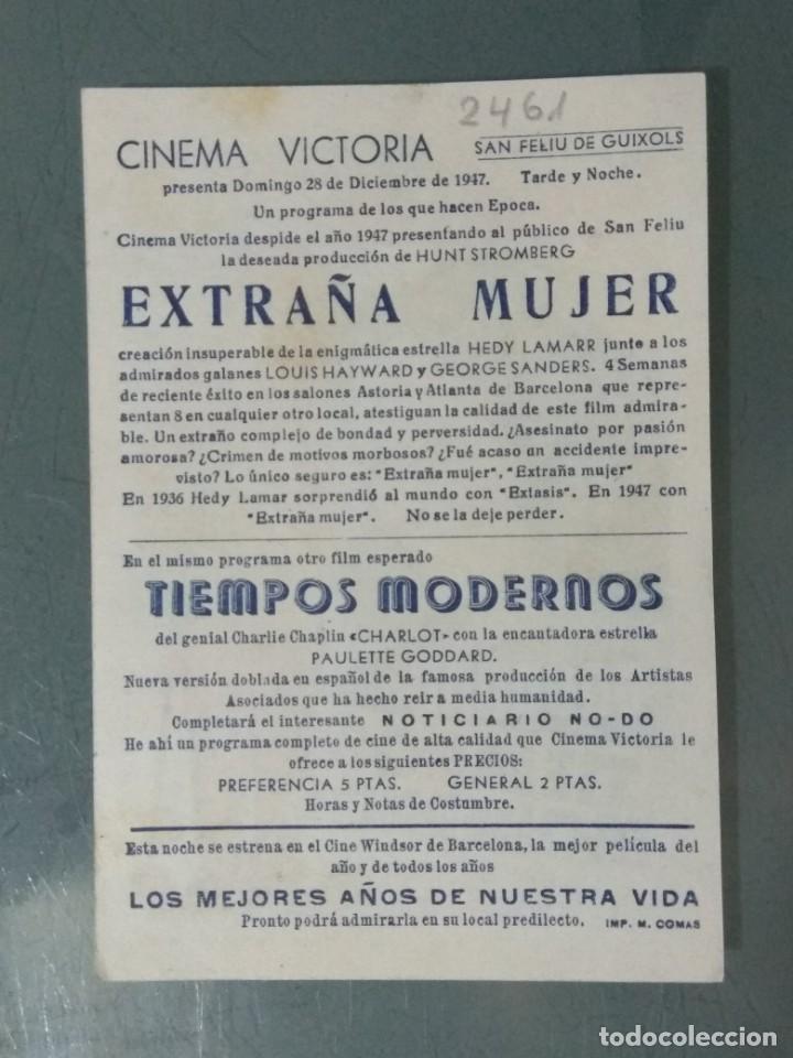 Cine: TIEMPOS MODERNOS - PROGRAMA DE CINE SENCILLO ORIGINAL. - Foto 2