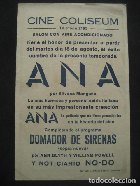 Cine: ANA. CINE COLISEUM, TARRAGONA - Foto 2