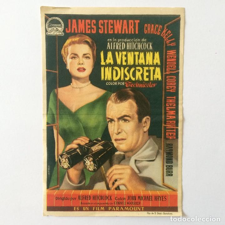 Cine: PROGRAMA CINE - LA VENTANA INDISCRETA - ALFRED HITCHCOCK - Foto 1