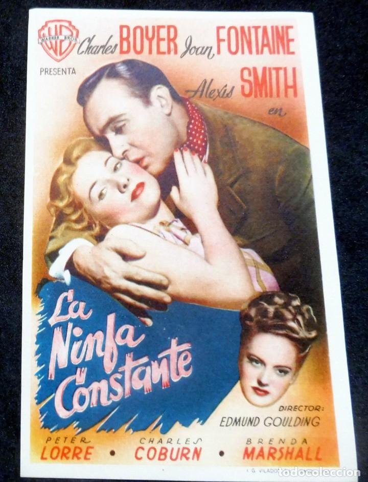 Cine: PROGRAMA DE CINE - LA NINFA CONSTANTE - CINE CARMEN DE PALAM&Oacute;S - Foto 1