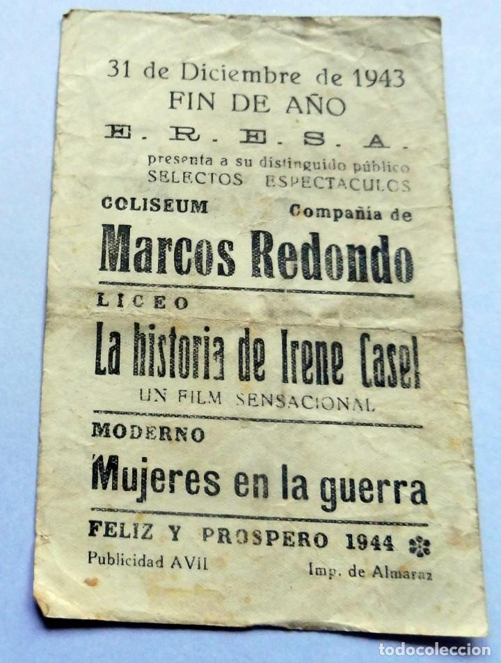 Cine: PROGRAMA DE CINE - LA HISTORIA DE IRENE CASAL - E.R.E.S.A. - Foto 2