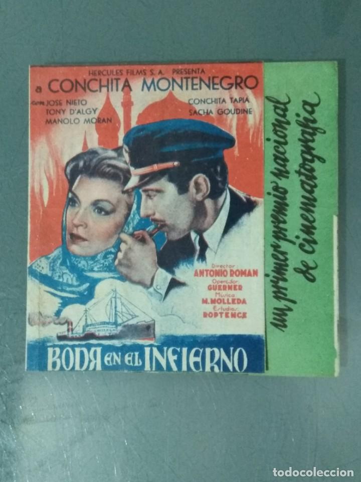 Cine: BODA EN EL INFIERNO - PROGRAMA DE CINE DOBLE. - Foto 1