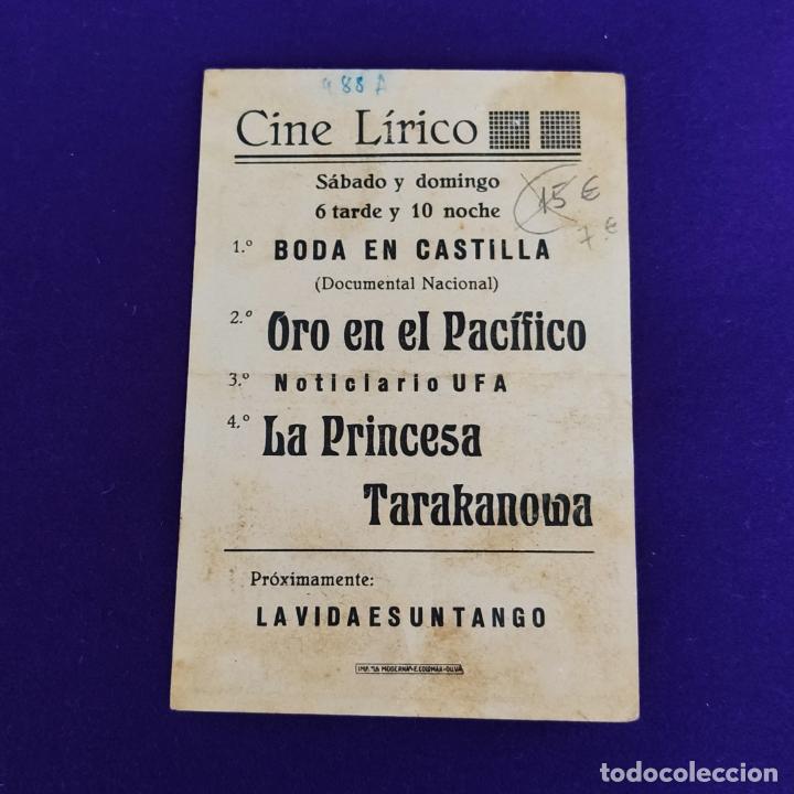 Cine: PROGRAMA DE CINE ORIGINAL. ORO EN EL PACIFICO. EDWARD ARNOLD. SIMPLE. - Foto 2