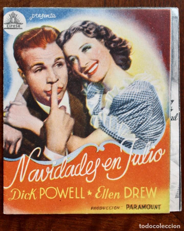 Cine: PROGRAMA CINE - NAVIDADES EN JULIO - DICK POWELL - ELLEN DREW - Foto 1