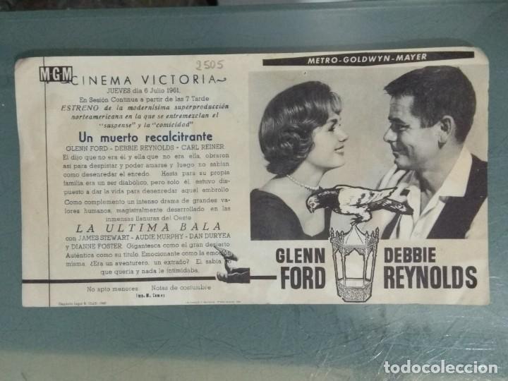 Cine: UN MUERTO RECALCITRANTE. MGM - PROGRAMA DE CINE DOBLE. SIN DOBLAR. - Foto 2