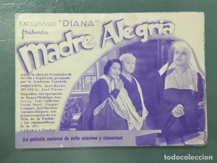 Cine: MADRE ALEGRIA - PROGRAMA DE CINE DOBLE. - Foto 1