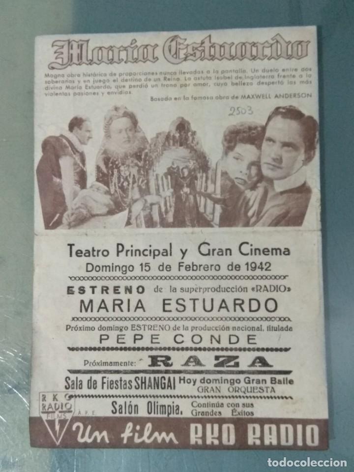 Cine: MARIA ESTUARDO - PROGRAMA SENCILLO GRANDE. - Foto 2