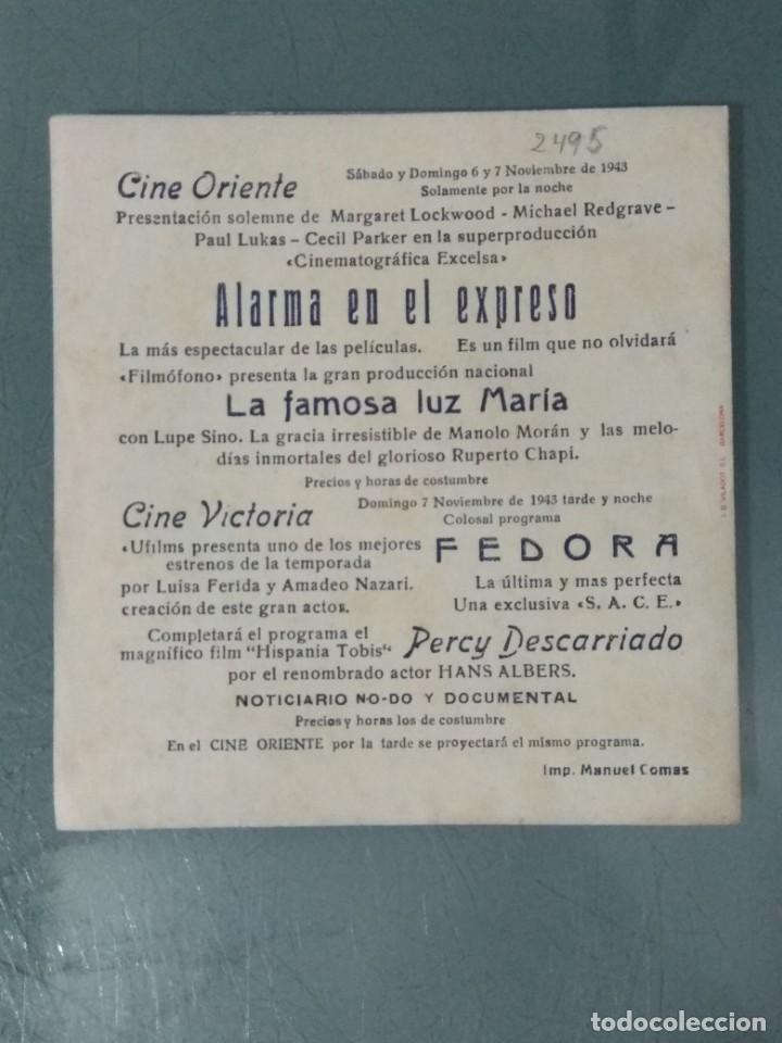 Cine: ALARMA EN EL EXPRESO - PROGRAMA DE CINE DOBLE - Foto 3