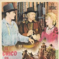 Cine: PN - PROGRAMA DE CINE - EL CHICO DE MICHIGAN - JON HALL - CINE CERVANTES (MÁLAGA) - 1947.