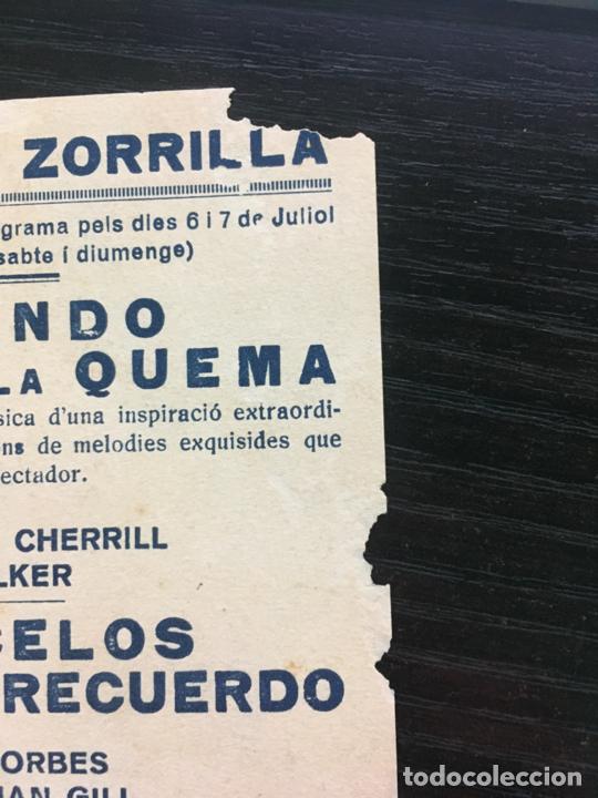 Cine: Huyendo de la quema - Programa de cine Badalona C/P 1935 - Foto 3