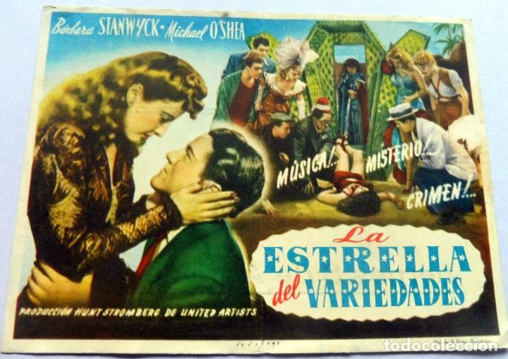 Cine: PROGRAMA DE CINE - LA ESTRELLA DEL VARIEDADES - CINE GADES - Foto 1