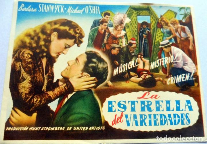 Cine: PROGRAMA DE CINE - LA ESTRELLA DEL VARIEDADES - S/P - Foto 1
