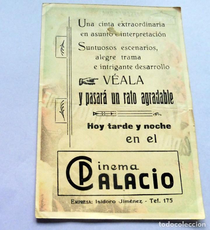 Cine: PROGRAMA DE CINE - LA DAMA DEL DOMIN&Oacute; VERDE - CINEMA PALACIO - Foto 2