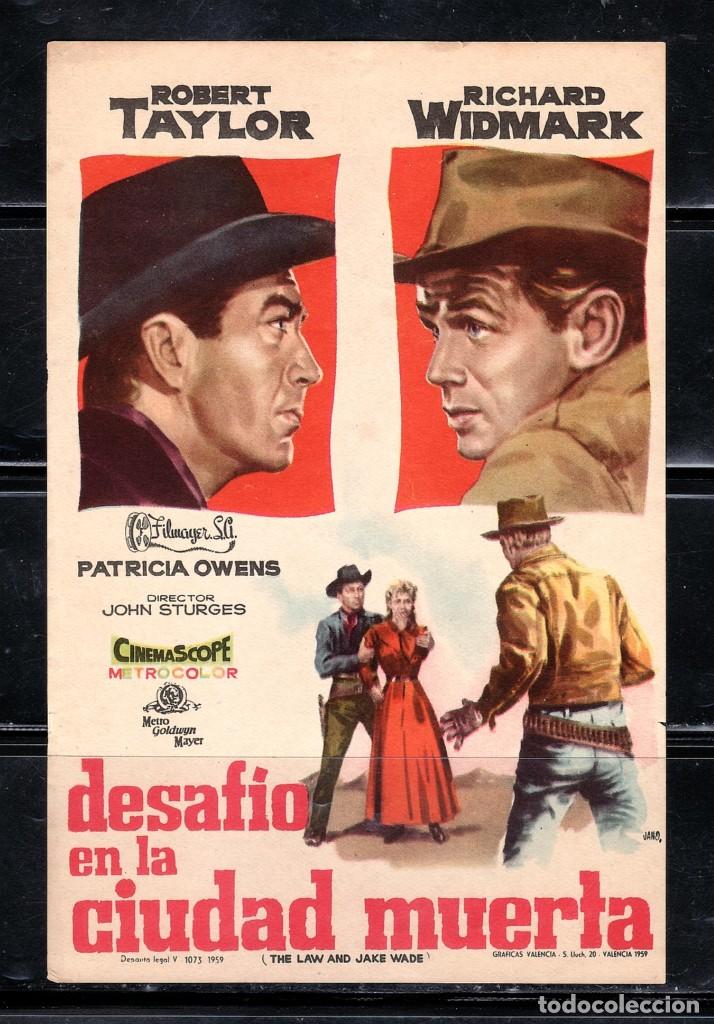 Cine: PROGRAMA DE CINE DESAFIO EN LA CIUDAD MUERTA.ROBERT TAYLOR/RICHARD WIDMARK - Foto 1