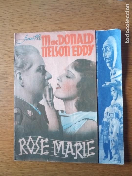 Cine: Folleto de mano, programa de cine, rose marie - Foto 1