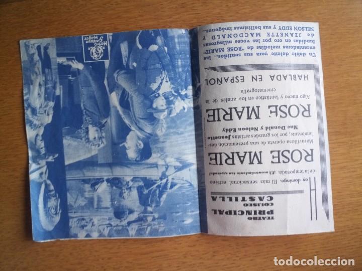 Cine: Folleto de mano, programa de cine, rose marie - Foto 2