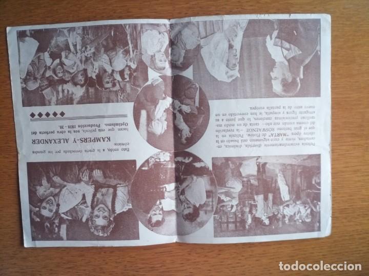 Cine: Folleto de mano, programa de cine, la &uacute;ltima rosa - Foto 3