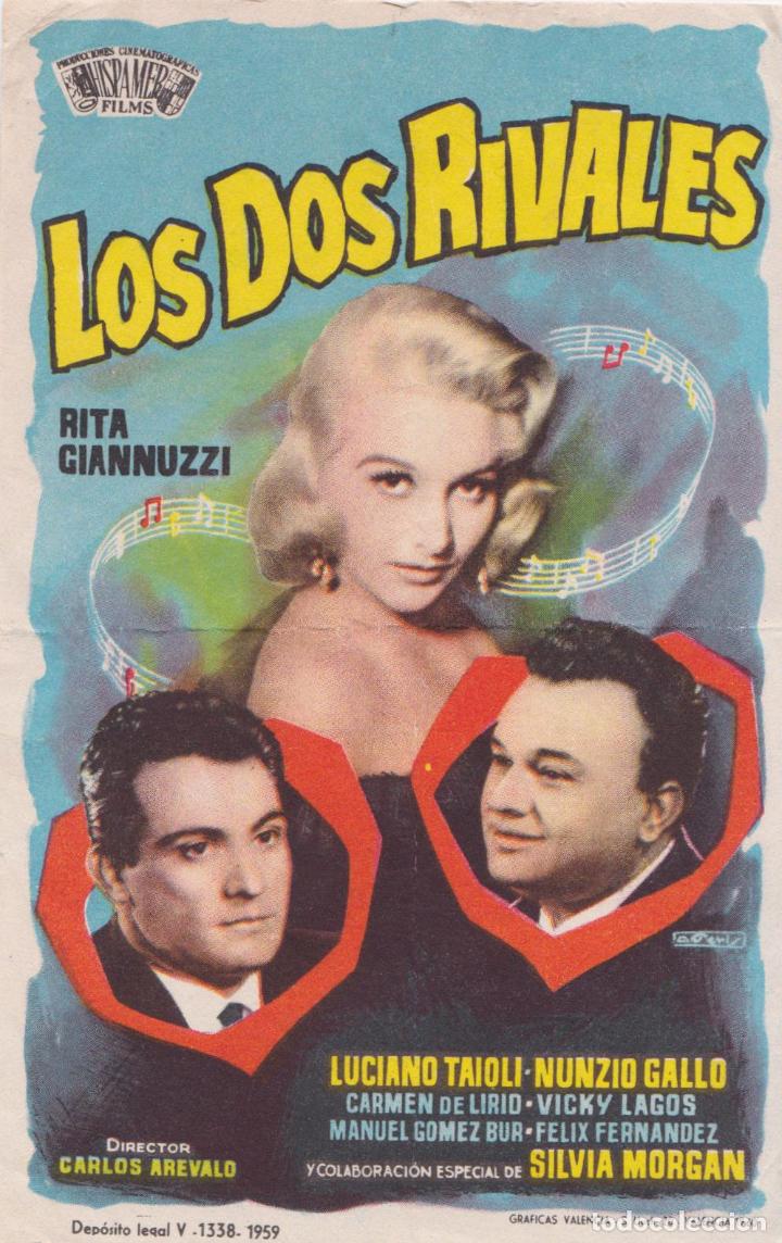 Cine: PROGRAMA DE CINE - LOS DOS RIVALES, RITA GIANNUZZI - 1960 - S/P - Foto 1