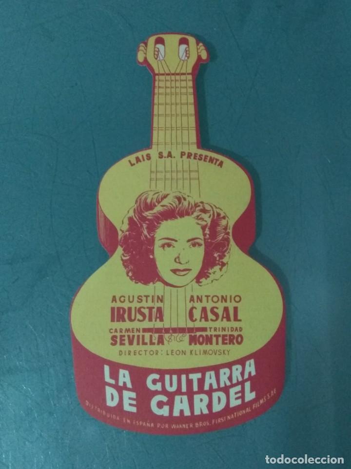 Cine: LA GUITARRA DEL GARDEL - PROGRAMA DE CINE TROQUELADO. - Foto 1