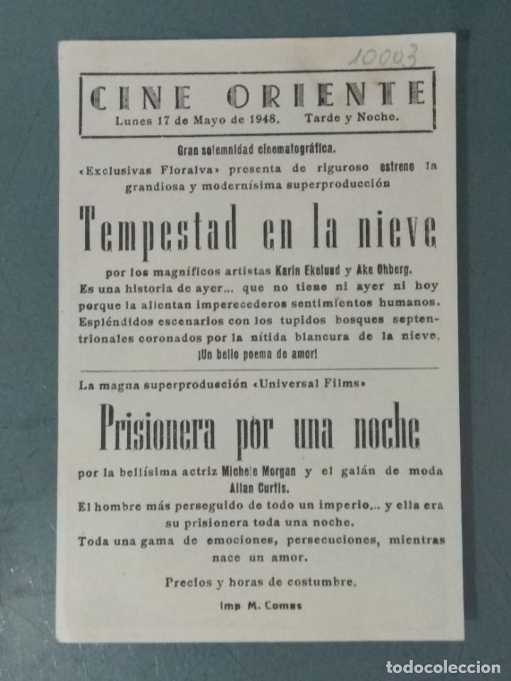 Cine: TEMPESTAD EN LA NIEVE - PROGRAMA DE CINE SENCILLO - Foto 2