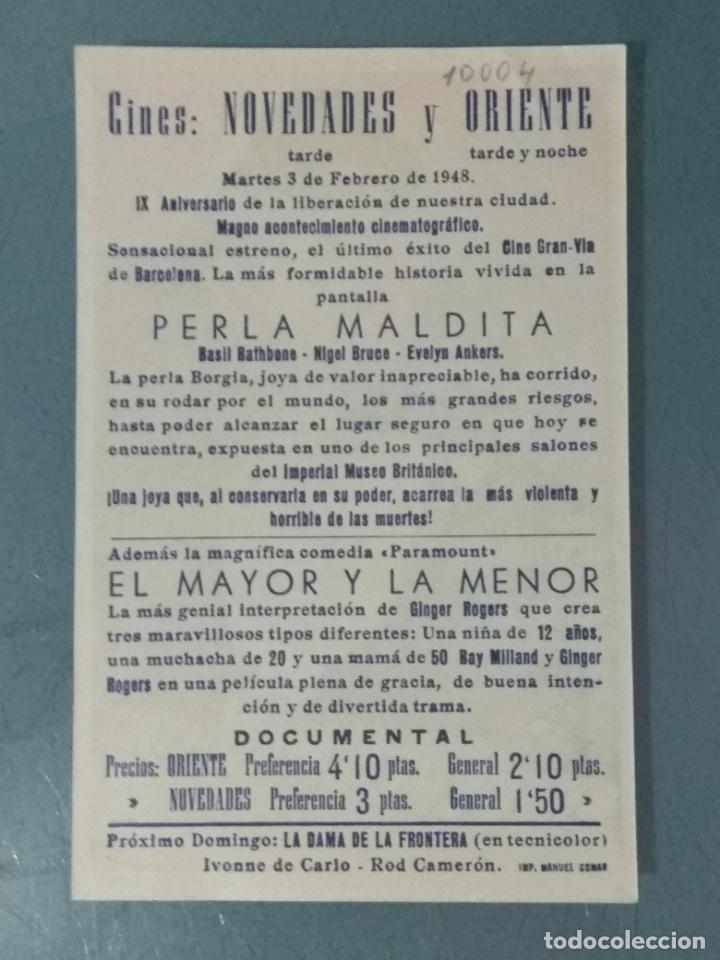 Cine: PERLA MALDITA - PROGRAMA DE CINE SENCILLO - Foto 2