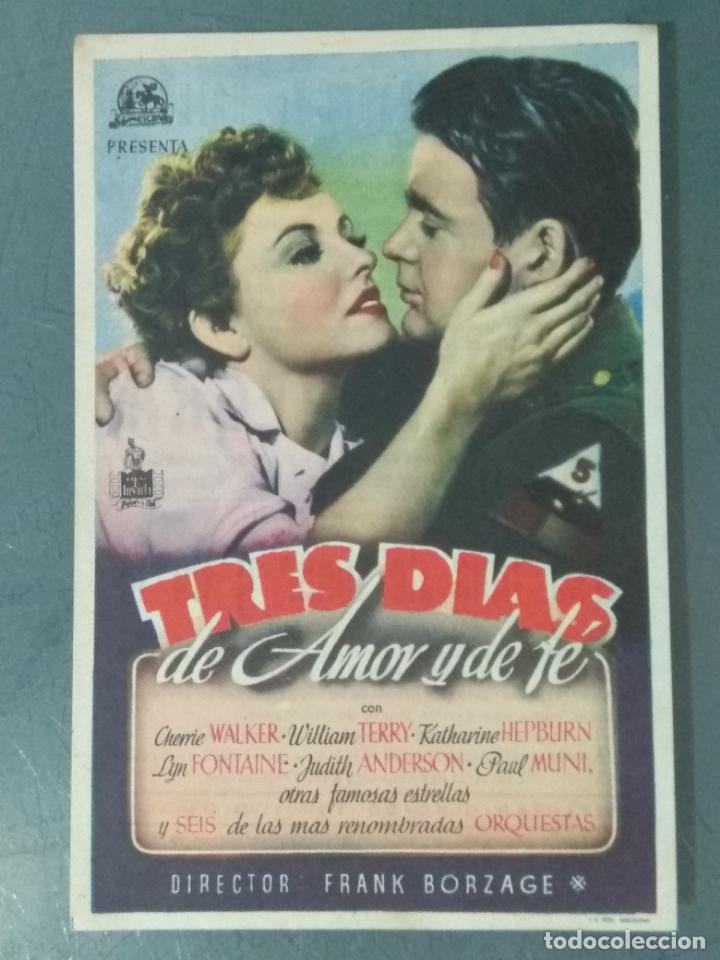 Cine: TRES DIAS DE AMOR Y DE FE - PROGRAMA DE CINE SENCILLO - Foto 1