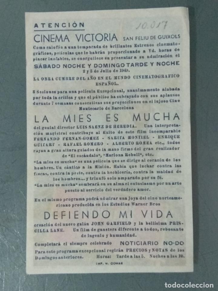 Cine: LA MIES ES MUCHA - PROGRAMA DE CINE SENCILLO - Foto 2
