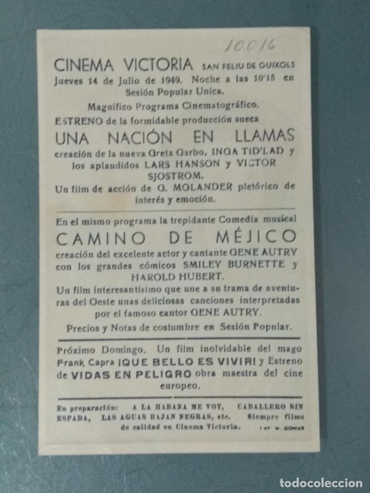 Cine: UNA NACION EN LLAMAS - PROGRAMA DE CINE SENCILLO - Foto 2