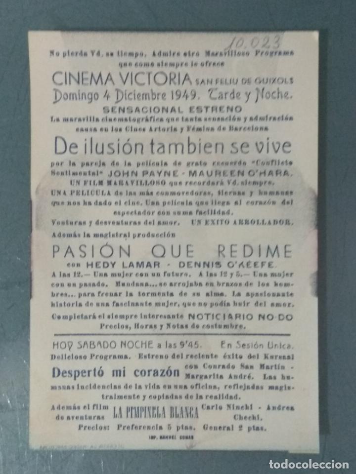 Cine: DE ILUSION TAMBIEN SE VIVE - PROGRAMA DE CINE SENCILLO - Foto 2