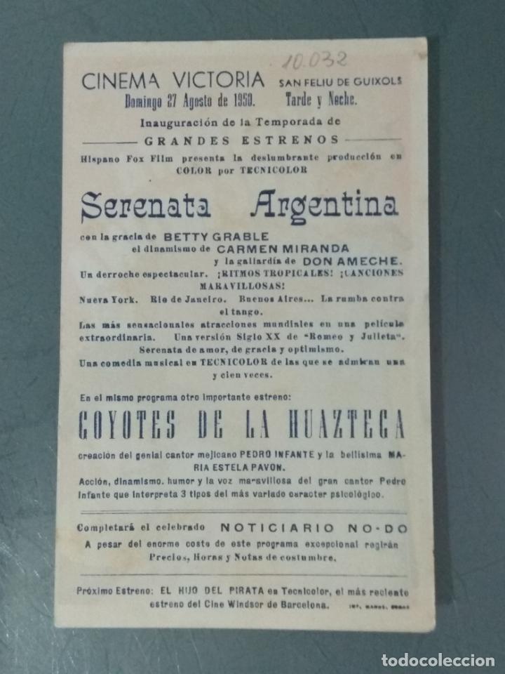 Cine: SERENATA ARGENTINA - PROGRAMA DE CINE SENCILLO - Foto 2
