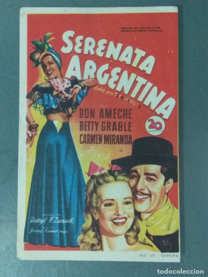Cine: SERENATA ARGENTINA - PROGRAMA DE CINE SENCILLO - Foto 1
