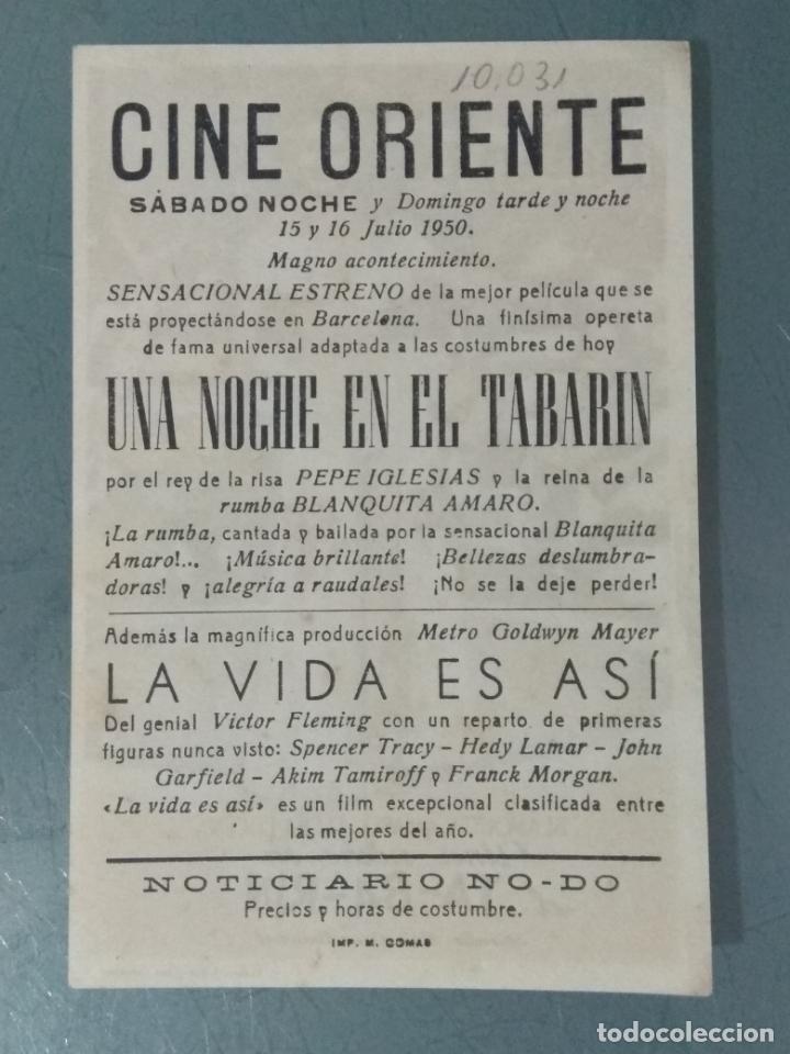 Cine: UNA NOCHE EN TABARIN - PROGRAMA DE CINE SENCILLO - Foto 2