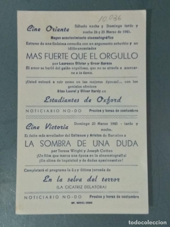Cine: MAS FUERTE QUE EL ORGULLO - PROGRAMA DE CINE SENCILLO - Foto 2