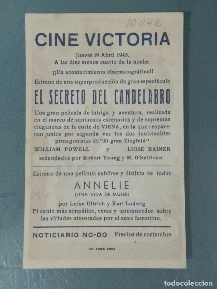 Cine: EL SECRETO DEL CANDELABRO - PROGRAMA DE CINE SENCILLO - Foto 2