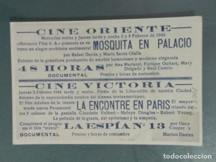 Cine: LA ENCONTRE EN PARIS - PROGRAMA DE CINE SENCILLO - Foto 2