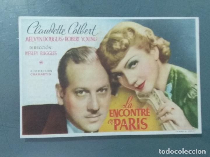Cine: LA ENCONTRE EN PARIS - PROGRAMA DE CINE SENCILLO - Foto 1