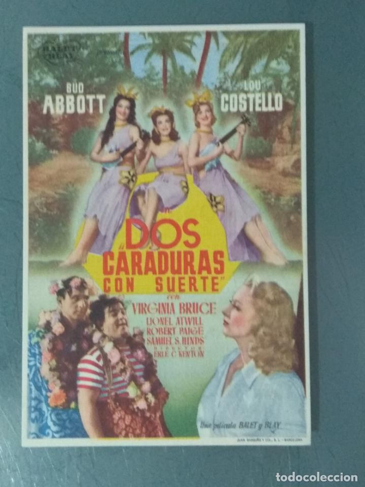 Cine: DOS CARADURAS CON SUERTE - PROGRAMA DE CINE SENCILLO - Foto 1