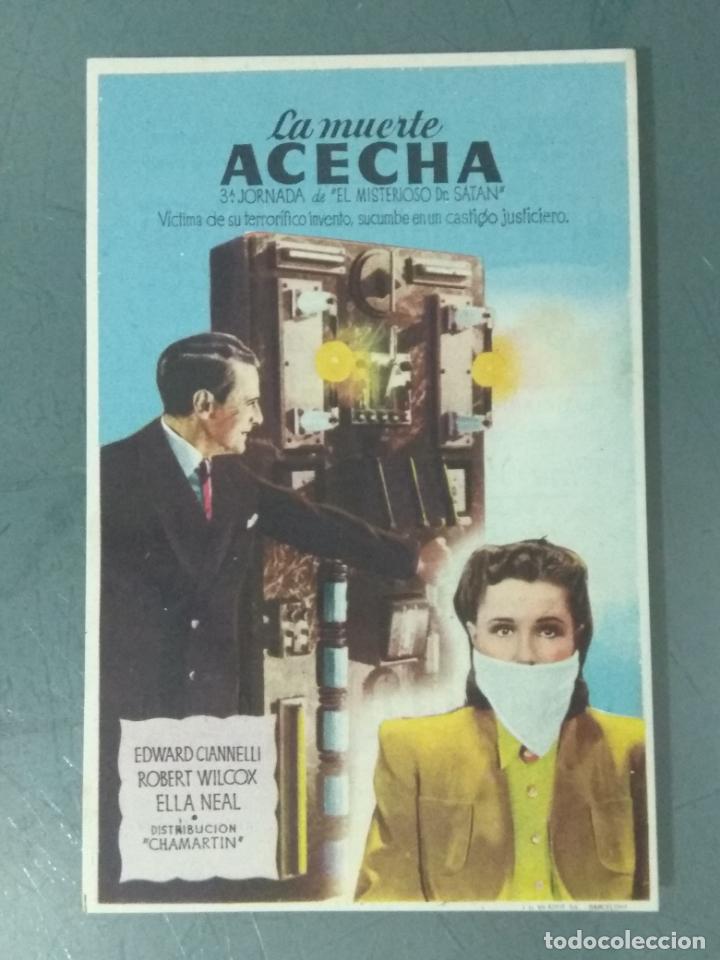 Cine: LA MUERTE ACECHA - PROGRAMA DE CINE SENCILLO - Foto 1