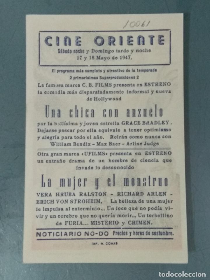 Cine: LA MUJER Y EL MONSTRUO - PROGRAMA DE CINE SENCILLO - Foto 2