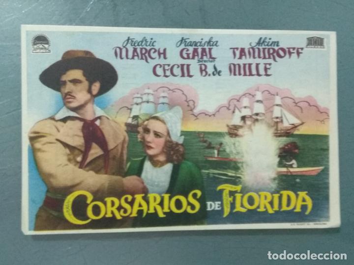 Cine: CORSARIOS DE FLORIDA - PROGRAMA DE CINE SENCILLO - Foto 1