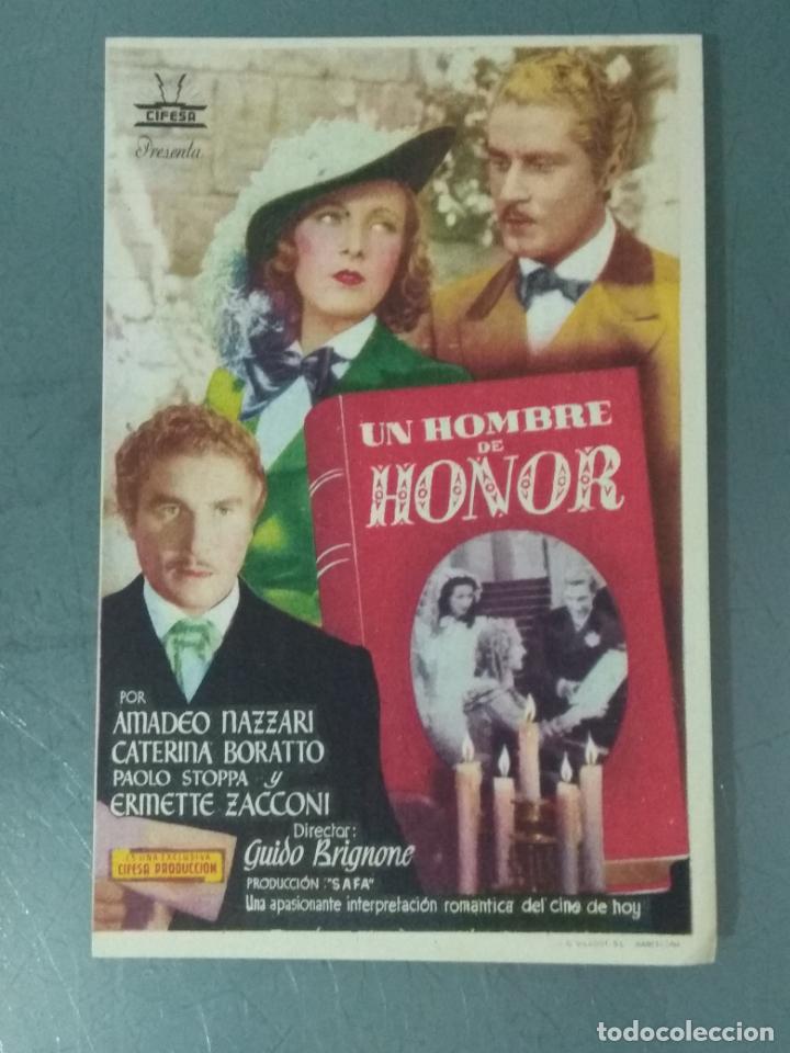 Cine: UN HOMBRE DE HONOR - PROGRAMA DE CINE SENCILLO - Foto 1