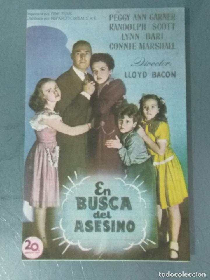 Cine: EN BUSCA DEL ASESINO - PROGRAMA DE CINE SENCILLO - Foto 1