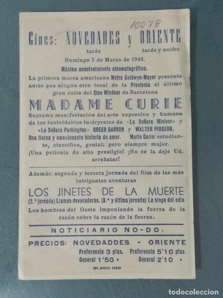 Cine: MADAME CURIE - PROGRAMA DE CINE SENCILLO - Foto 2