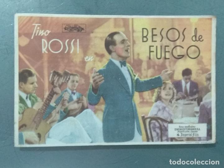 Cine: BESOS DE FUEGO - PROGRAMA DE CINE SENCILLO - Foto 1