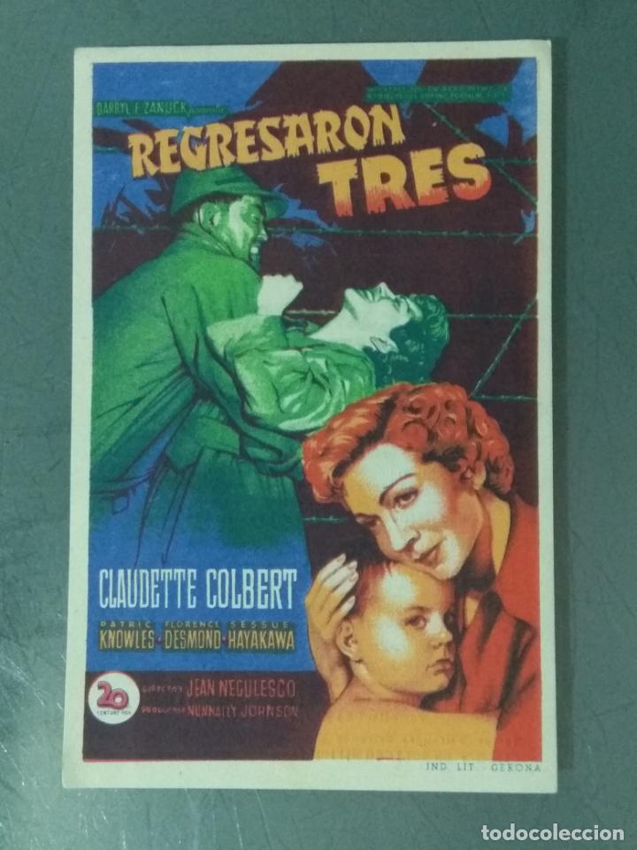 Cine: REGRESARON TRES - PROGRAMA DE CINE SENCILLO - Foto 1