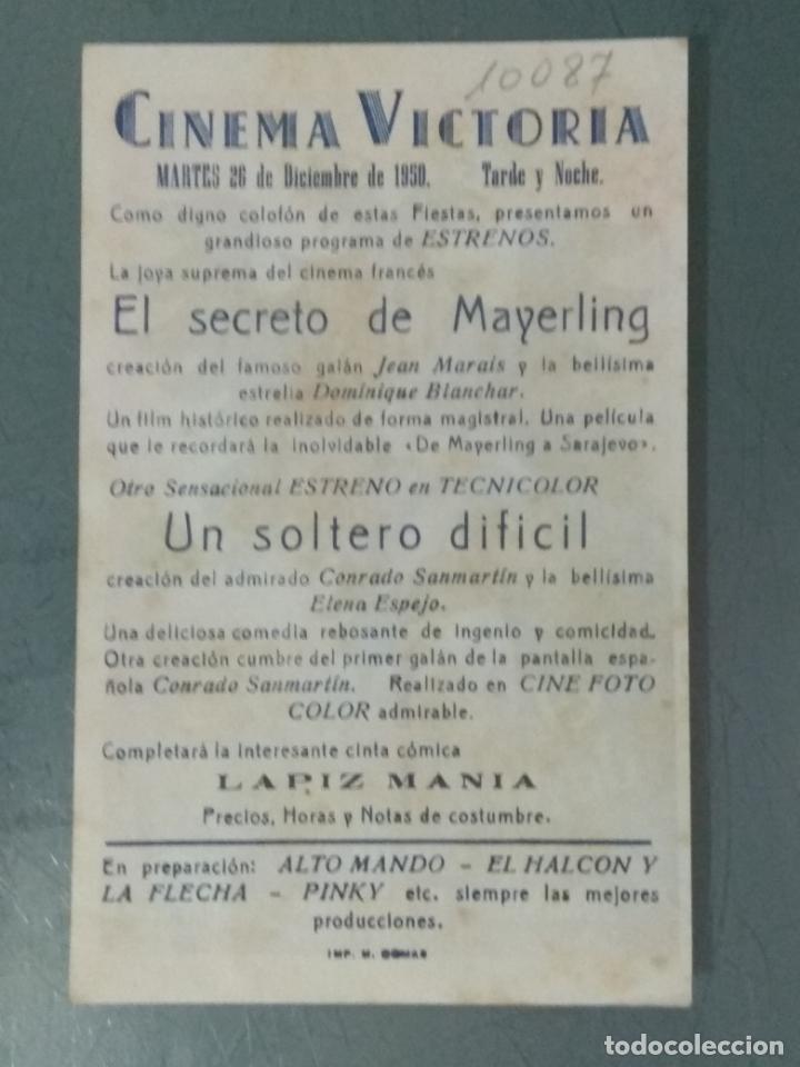 Cine: EL SECRETO DE MAYERLING - PROGRAMA DE CINE SENCILLO - Foto 2