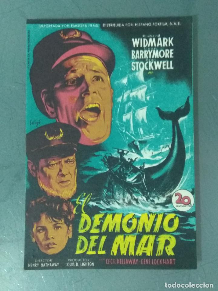 Cine: EL DEMONIO DEL MAR - PROGRAMA DE CINE SENCILLO - Foto 1