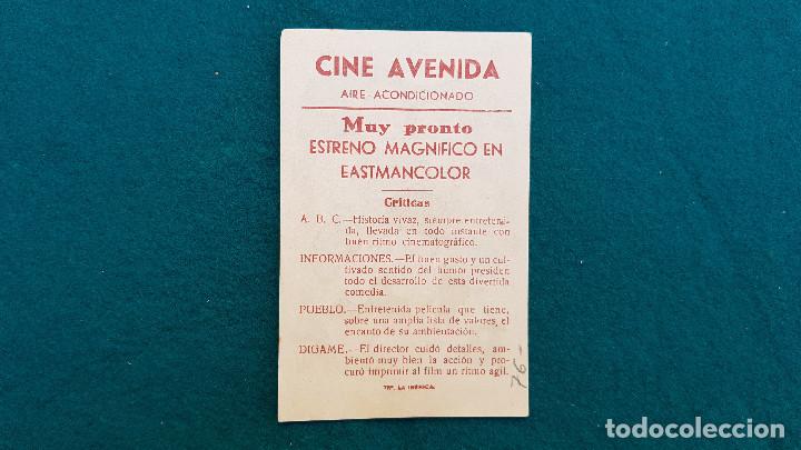 Cine: PROGRAMA DE MANO CINE LAS PELIRROJAS (1956) CON CINE AL DORSO - Foto 2